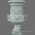 Factory Supply natural marble flowerpot